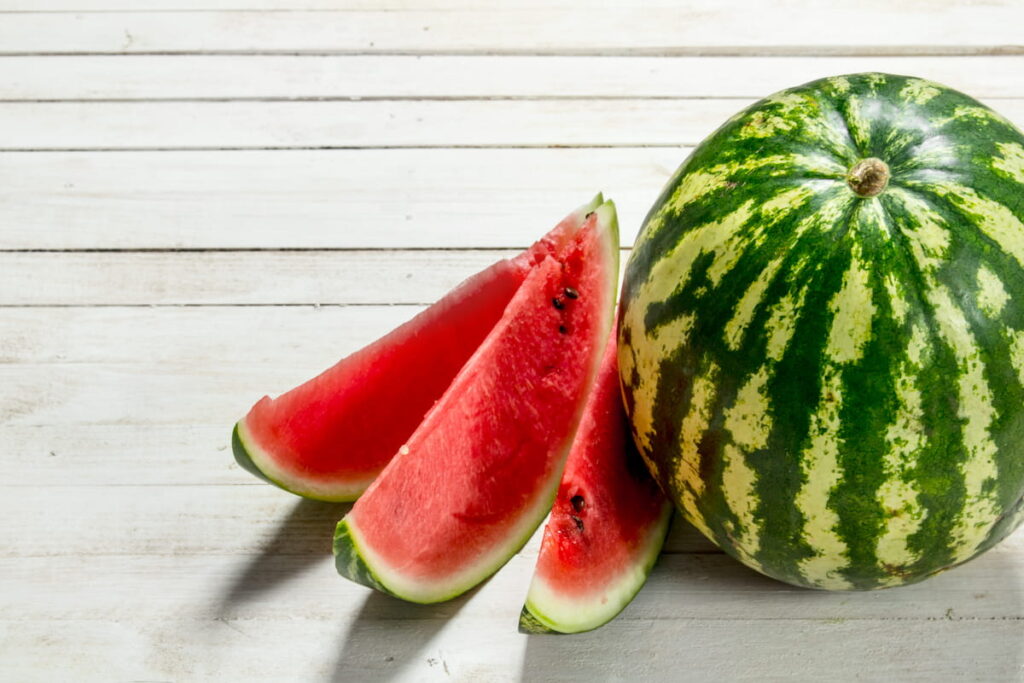 Ripe fresh watermelon