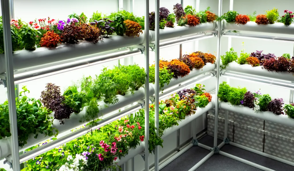 Small greenhouse. It is intended for cultivation of edible plants